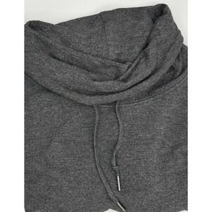 UGG Women's Dark Gray Cowl Neck Long Sleeve Sweatshirt Size M Soft Funnel Neck